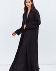 Layer Abaya in Black Pattern