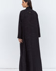 Layer Abaya in Black Pattern