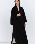 Flow Abaya in Black Pattern