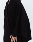 Flow Abaya in Black Pattern