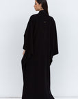 Flow Abaya in Black Pattern