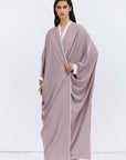 Butterfly Abaya in Dusty Rose