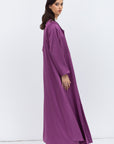 Layer Abaya in Polished Fuchsia Pink