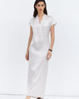 Satin Dress in Off-White