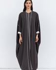 Butterfly Abaya in Gray