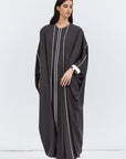 Butterfly Abaya in Gray