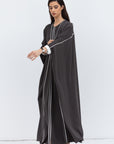 Butterfly Abaya in Gray