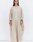 Butterfly Abaya in Cream