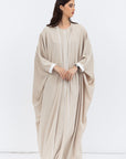 Butterfly Abaya in Cream