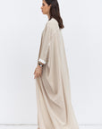 Butterfly Abaya in Cream