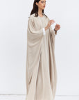 Butterfly Abaya in Cream