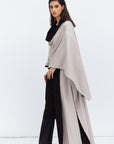 Reversible Shawl Abaya in Black Mauve