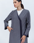 Blue Stripes Coat-Abaya RTW
