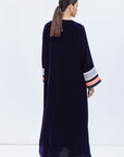 Velvet Kaftan in Rich Royal Blue