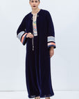Velvet Kaftan in Rich Royal Blue