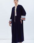 Velvet Kaftan in Rich Royal Blue