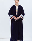 Velvet Kaftan in Rich Royal Blue