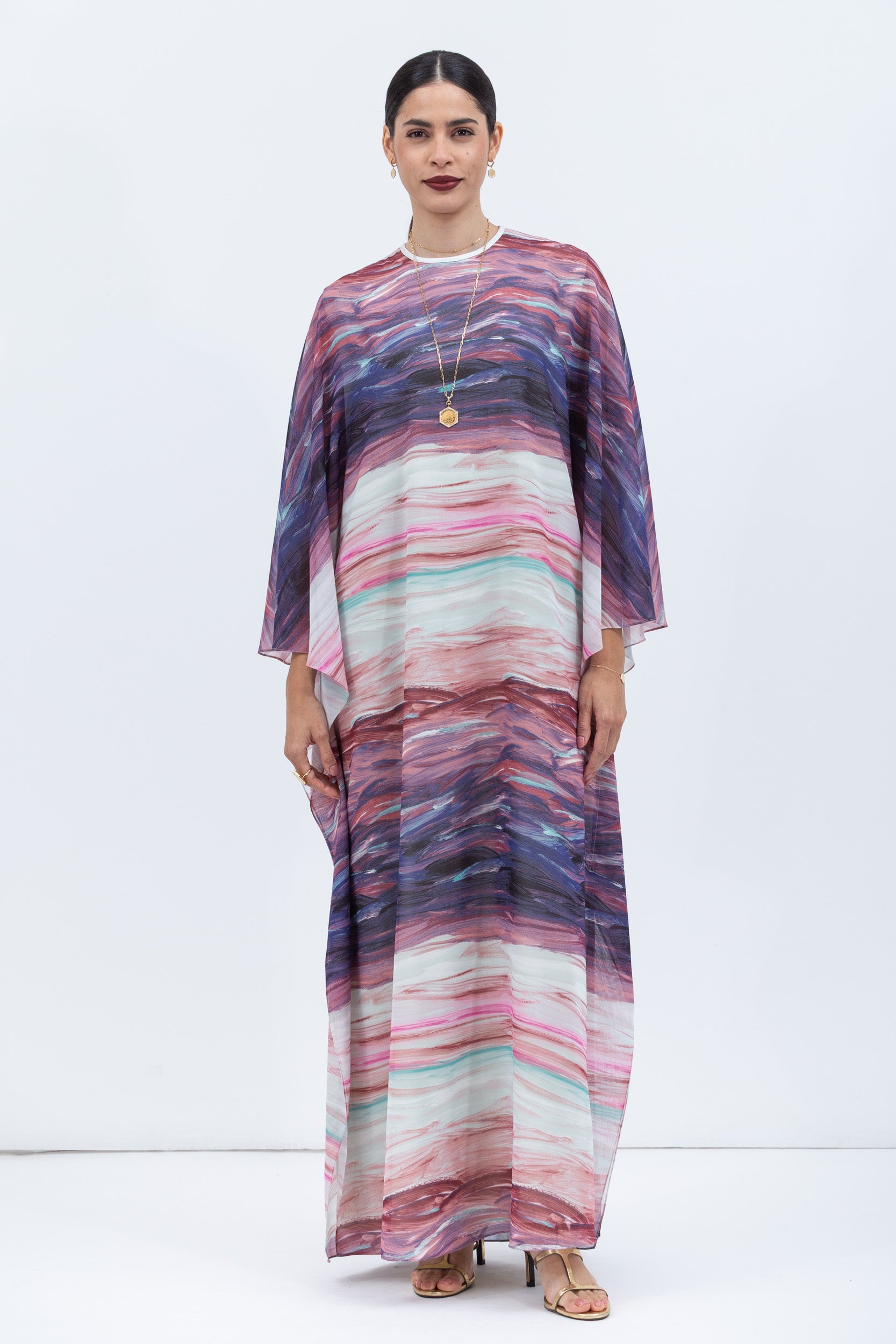 Brushstrokes Flowy Kaftan RTW
