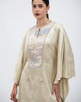 Kaftan in Gold Sheen