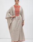 Kaftan with Orange Collar