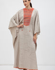 Kaftan with Orange Collar
