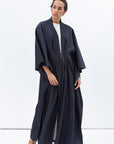 Flow Abaya in Textured Teal Blue RTW