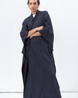 Flow Abaya in Textured Teal Blue RTW