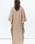Flow Abaya in Textured Beige RTW