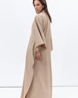 Flow Abaya in Textured Beige RTW