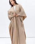 Flow Abaya in Textured Beige RTW