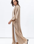 Flow Abaya in Textured Beige RTW