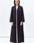 Shawl Lapel Abaya in Black RTW
