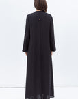 Shawl Lapel Abaya in Black RTW