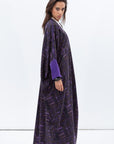 Butterfly Abaya in Purple Pattern