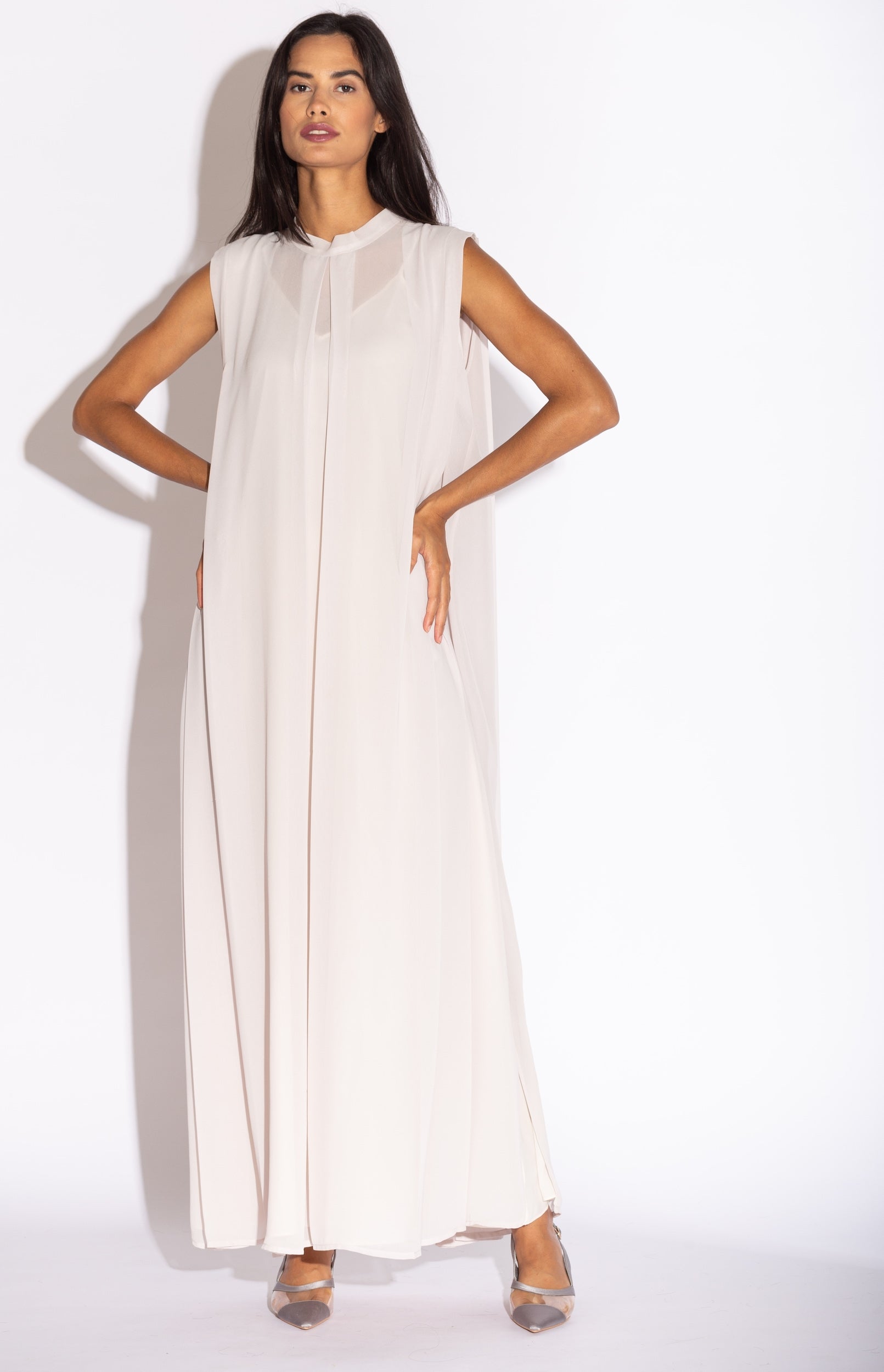 double layered dressing gown Double Layered Cotton Gauze Neutral Bathrobe