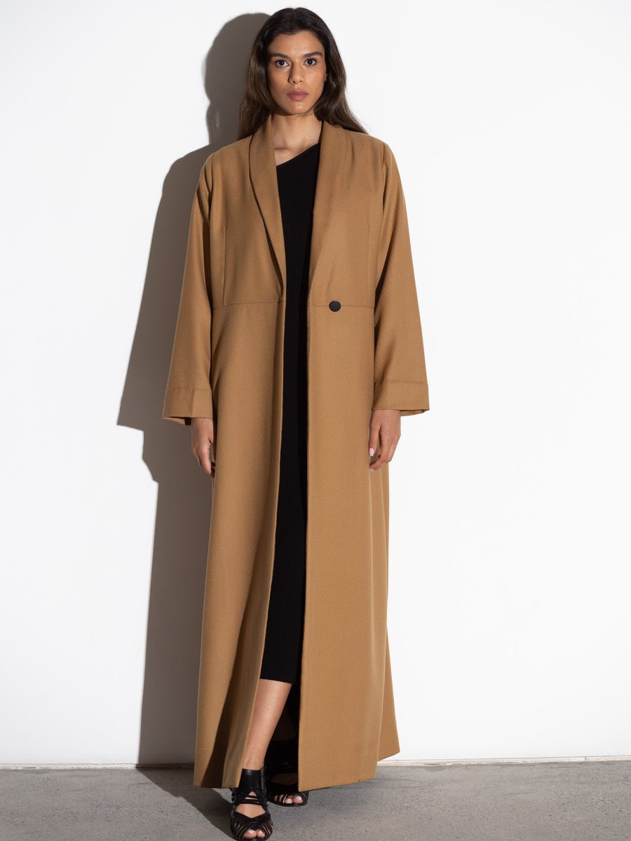 Structured camel coat online