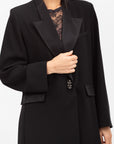 Tuxedo Abaya in Summer Black