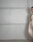 Luxury Limited Silk Organza in Champagne with Embroidery RTW