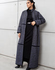 Winter Zip Coat in Navy