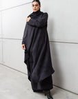 Suede Double Layer Abaya