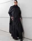 Suede Double Layer Abaya