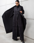 Suede Double Layer Abaya