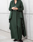 Winter Double Layered Abaya in Green