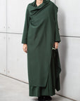 Winter Double Layered Abaya in Green