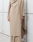 Winter Double Layered Abaya in Beige