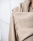 Winter Double Layered Abaya in Beige