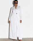 Suit Abaya in Polished White RTW