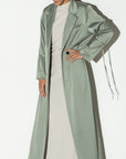 Suit Abaya in Polished Green RTW