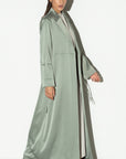 Suit Abaya in Polished Green RTW