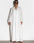 Pure White Kimono Abaya RTW